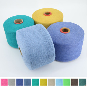 Vente entière de tissus tricotés en coton recyclé, tissage de fils de coton polyester régénéré pour le tricot à la machine - Product Image 2