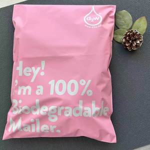Sobres de Correo de Polietileno 100% Biodegradables con Logotipo Personalizado, Bolsas de Correo Rosas - Product Image 5
