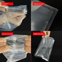 Sacs sous vide transparents en nylon pour l'emballage alimentaire, conservation des aliments frais, scellage, usage commercial et industriel, bœuf et agneau surgelés
