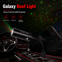 Proyector de Estrellas para Techo de Coche ZhonNa Mini, con Control por Voz USB-A, Proyector de Galaxia con Cuello de Cisne Flexible, Accesorio para Decoración de Auto y Hogar