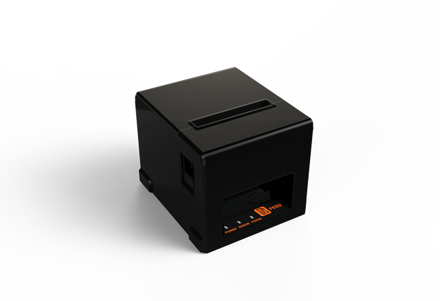 80mm Thermal Printer with Auto Cutter, Large-Capacity Paper , Wall-Mountable, High-Speed Printing, Compatible with Cash Drawer