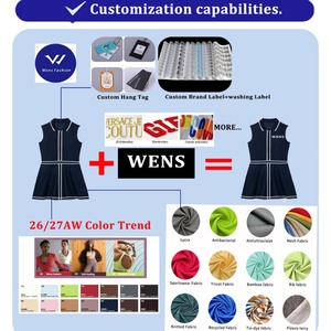 Custom Printed Summer Women's Golf <b>Skirt</b> Slit Built-in Shorts Quick Drying Breathable Eco-Friendly High Quality Polyester - Product Image 6