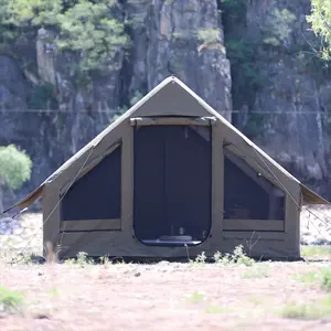 QX難燃性防水キャンプ空気インフレータブルテント
