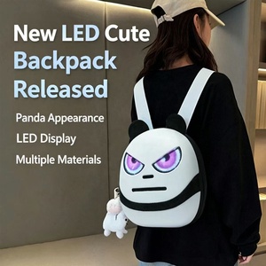 กระเป๋าเป้สะพายหลัง LED กันน้ำลายการ์ตูน ABS สร้างสรรค์ DIY  กระเป๋าเป้หน้าจอ LED ลำลองสำหรับเด็ก  น่ารัก  กระเป๋าไปโรงเรียน  แก้ไขข้อความผ่านแอพ  5V - Product Image 6