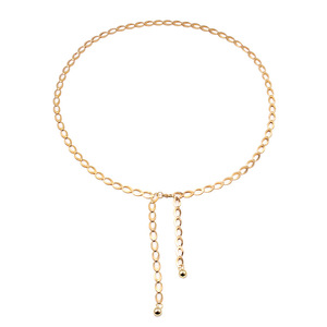 Chaîne de taille en métal style européen et américain pour femme, ceinture fine couleur or, accessoire de mode décoratif pour robe et chemise - Product Image 5