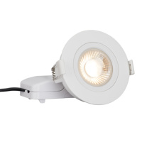 CE EMC LVD ROHS NEMKO 12W LED Cardan Trimless Downlight Plafonnier rotatif à 360 degrés pour projet d'hôtel