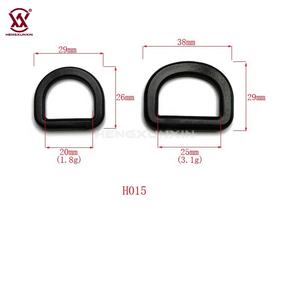 Moda negro D-Ring hebilla Pom Material plástico cincha cinturón hebilla para equipaje bolsa mochila - Product Image 2