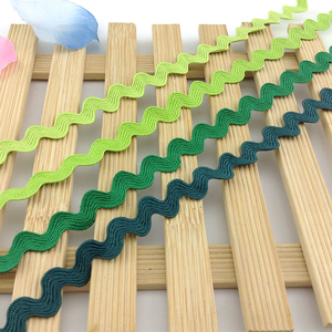 ริบบิ้นลายซิกแซกประดับด้วยผ้าลูกไม้หลากสีขนาด8มม. สำหรับแต่งกระเป๋าชุดเดรสมีให้เลือก DIY-31สี - Product Image 3