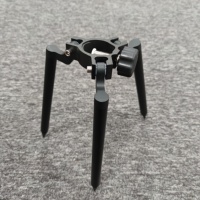 Mini trépied portable en alliage d'aluminium pour accessoires de mesure GPS, support de prisme