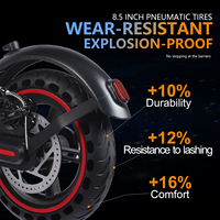 Scooter Eléctrico con Motor de 350W, Batería de Litio de 7.8AH/10.4AH, Suspensión Completa, Resistente al Agua, Control por Aplicación, Pantalla Digital, Alta Velocidad