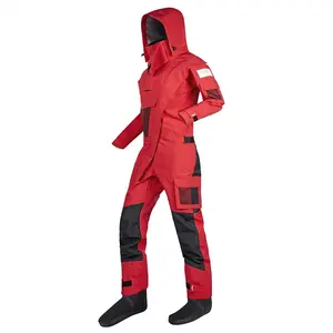 Özel su geçirmez kayak Drysuit erkekler yelken balıkçılık sörf dalış naylon rüzgar geçirmez nefes kuru takım için neopren çorap