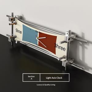 광학 축 데스크탑/벽시계 고급 감각의 걸이형 그림 예술 스타일 2025 신제품 거실 넷 레드 창의적 색상 - Product Image 6