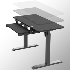 Cadre <span class=keywords><strong>de</strong></span> <span class=keywords><strong>bureau</strong></span> debout extensible en métal moderne électrique, double moteur, réglable en hauteur, ergonomique, <span class=keywords><strong>bureau</strong></span> assis-debout, mobilier <span class=keywords><strong>de</strong></span> <span class=keywords><strong>bureau</strong></span> à domicile - Product Image 1