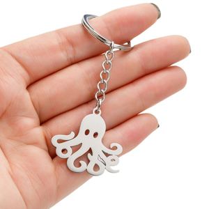 Trendy Octopus Animal Stainless Steel Keychain for <b>Men</b> <b>Keyring</b> Bag Charm Key Chain Jewelry llaveros Para Hombre - Product Image 5
