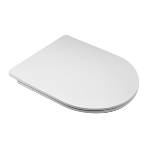 Asiento de Inodoro Termoestable Blanco de 45 cm con Cierre Suave - Product Image 1