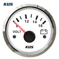 KUS SEA-V Seri 52mm Voltmeter Gauge Alat Ukur Otomotif 12V/24V untuk Kapal Universal