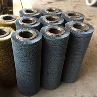 Brosse de polissage abrasive en fil de cuivre zingué pour le ponçage de l'huileuse à bois
