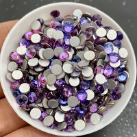 Offre Spéciale 4mm péridot lumière Non-Hot Fix strass dos plat perles de cristal haut verre ABS pour Nail Art sacs vêtements chaussures