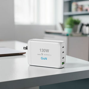 <span class=keywords><strong>Chargeur</strong></span> USB 130W 100W GaN Type C PD 4Ports Charge Rapide 4.0 3.0 <span class=keywords><strong>USBC</strong></span> <span class=keywords><strong>Chargeur</strong></span> de Charge Rapide pour iPhone 15 12 <span class=keywords><strong>MacBook</strong></span> Pro Ordinateur Portable - Product Image 6