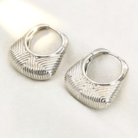 Boucles d'oreilles personnalisées en acier inoxydable plaqué or 18 carats pour femmes, accessoires de luxe légers et personnalisés, vente en gros