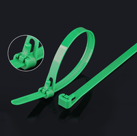 Sac de 100 attaches-câbles en nylon réutilisables, colorées et multifonctionnelles, 8x200mm, 7,6*200mm, attaches-câbles libérables, longueur 8 pouces