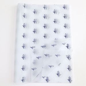 Papier d'emballage personnalisé avec logo noir, blanc, rose, or, imprimé, pour vêtements, boîte à fleurs, emballage cadeau, papier de soie - Product Image 3