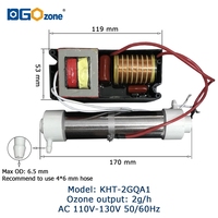 Générateur d'ozone à tube de quartz 1G/2G/3G Ozoniseur pour purifier l'air et l'eau O3 Spa Aquarium purificateur d'eau pour la maison DGOzone