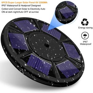 111 LED solaire alimenté drapeau pôle veilleuse <span class=keywords><strong>puissant</strong></span> <span class=keywords><strong>Super</strong></span> lumineux LED Downlight nuit extérieure pour la plupart des 15 à 25 pieds drapeau pôle - Product Image 2