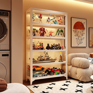 Vitrine en verre pour figurines et objets de collection, présentoir <span class=keywords><strong>Lego</strong></span> Pop Mart, étagère de qualité supérieure, faible MOQ - Product Image 2