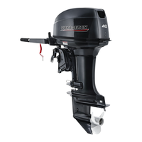 Moteur hors-bord refroidi par eau de 40 CV avec options de commande à distance et manuelle pour différents types de bateaux et de zones aquatiques