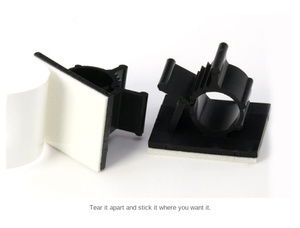 LV Products Wall-Mounted <b>Cable</b> Organizer with Adjustable Fixed Seat and Sticky Wire Harness Buckle <b>Cable</b> <b>Clip</b> Storage - Product Image 5