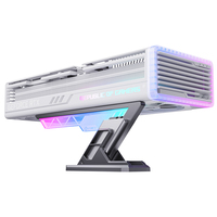 Support de carte graphique pour ordinateur de bureau de jeu SNOWMAN, support de carte graphique pour joueur, éclairage synchronisé ARGB, supports anti-affaissement de la carte graphique