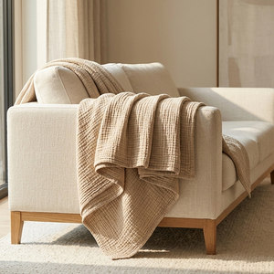 <span class=keywords><strong>Couverture</strong></span> en mousseline de coton biologique GOTS pour bébé, drap de lit surdimensionné, <span class=keywords><strong>couverture</strong></span> géante <span class=keywords><strong>magique</strong></span> pour la maison, fabriquée par le fabricant - Product Image 3