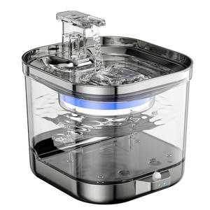 Wireless Smart Pet <b>Water</b> Fountain Stainless Steel Rechargeable 5000Mh For Dogs And Cats Detachable Design - Product Image 4