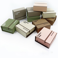 Nouvelle conception de boîte cadeau pliante à double porte en kraft écologique recyclable, boîte d'emballage personnalisée pour petits produits