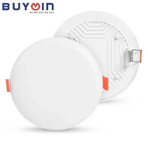 Zhongshan-Lámpara sin marco para techo, Panel <span class=keywords><strong>Led</strong></span> empotrado <span class=keywords><strong>de</strong></span> 9W, 12W, 18W, 24W, 36W, redondo, AC85-265V - Product Image 3