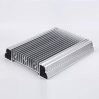 Profilé en aluminium industriel poli série 6000, dissipateur thermique anodisé avec usinage CNC