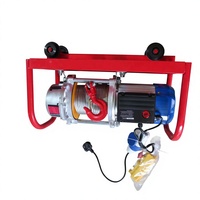 Palans électriques à câble de 500 kg de style italien, 220V/380V avec roues métalliques, télécommande sans fil en option