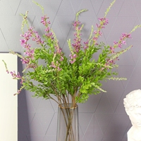 Lot de fleurs artificielles en soie Salvia Real Touch, 60 cm, petites fleurs sauvages, pour bouquets de mariage de luxe 2026, décoration florale, vente en gros
