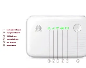 Hotspot móvel WiFi 42Mbps para Huawei E5730S Ethernet 3G Suporte sem fio para rede com fio 5200mAh funções de banco de potência