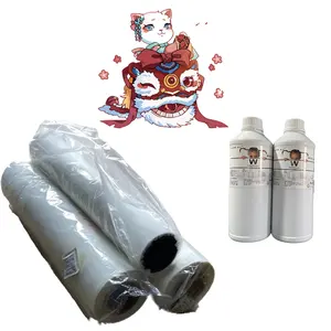 Thickness pet film printing on cold peel pet film for transfer heat machine printing on T-shirt fabric