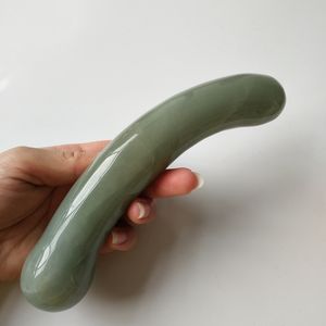 Huiyingクリスタルディルド手彫りの巨大なクリスタルグリーンアベンチュリンジェイドペニス女性のためのセクシーなおもちゃを癒すためのセクシーなおもちゃ - Product Image 5