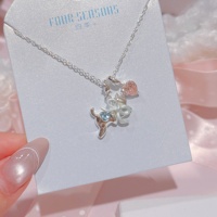Zoete elegante koperen strik kat hart charmes hanger ketting sierlijke cartoon dieren sieraden voor dagelijks daten meisjes Valentijn cadeau