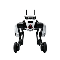 Robot quadrupède industriel sur roues avec navigation IA pour l'inspection, la patrouille de sécurité et les interventions d'urgence
