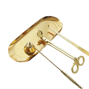 High Quality Household Brass Wick Snuffer Trimmer Essential <b>Candle</b> Accessory Set for Soy & Gel <b>Candles</b> - Product Image 4