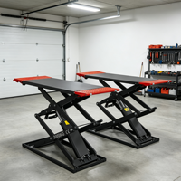 Équipement de levage de véhicules industriel 4T ultra-mince à levée complète pour centre de service pneumatique, Modèle BJS