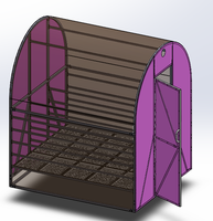 Déshydrateur solaire ACME AMS-3.6G 200-300 kg pour fruits et légumes, séchoir tunnel solaire pour serre