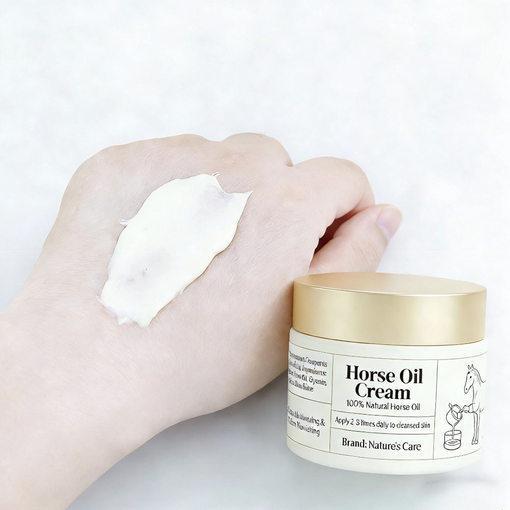 Pure Horse Oil Ointment for Skin Repair and Moisturizing, Multi-Purpose Balm for Face, Hands, Body, Eczema & Dry Skin Care