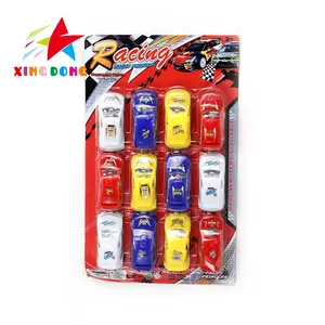2024 hot sale Child Funny Play Puzzle Competitive Game Toys Stunt Champion Pull Back Racing Car Toys 12pcs For Kids