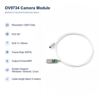 Module de caméra USB miniature OV9734 3,3 mm 1280x720P pour inspection par endoscope industriel